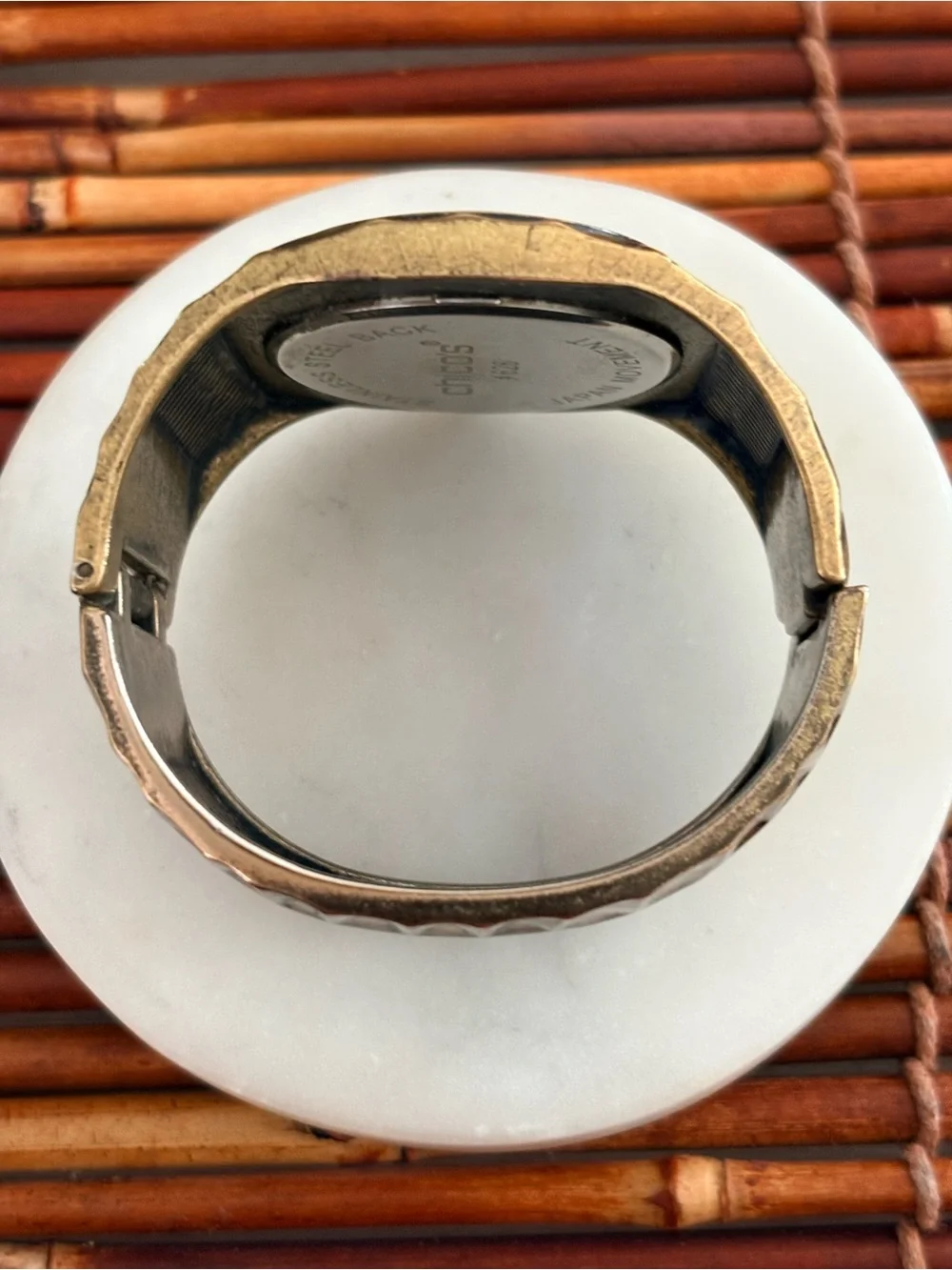 Chico's Bronze Bangle  Women's Watch Needs Battery